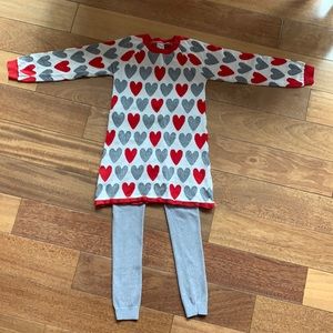Hatley size 8- two sweaters and matching leggings